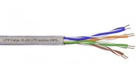 ქსელის კაბელი Elan UTP CAT5e 4x2x24AWG_098243 (305მ)