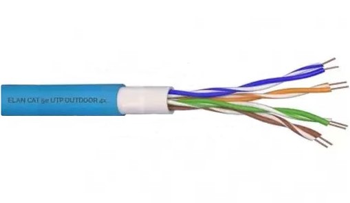ქსელის კაბელი Elan UTP CABLE CAT.5e DUBLE JACKET 4X2X24AWG N/SH._098243A (305მ)