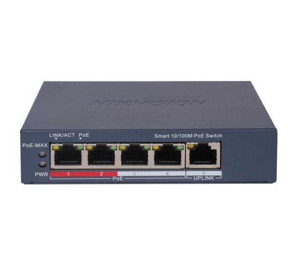 სვიჩი POE DS-3E1105P-EI,4 Port Fast Ethernet Smart POE Switch