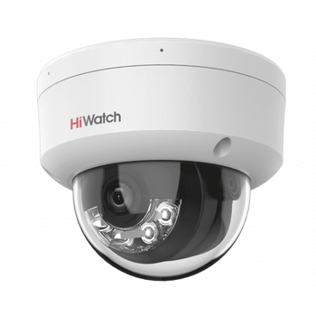 კამერა, Hiwatch DS-I452L(B)(2.8mm)(RU HW)4 MP outdoor dome IP camera with LED illumination up to 30 m and ColorVu technology