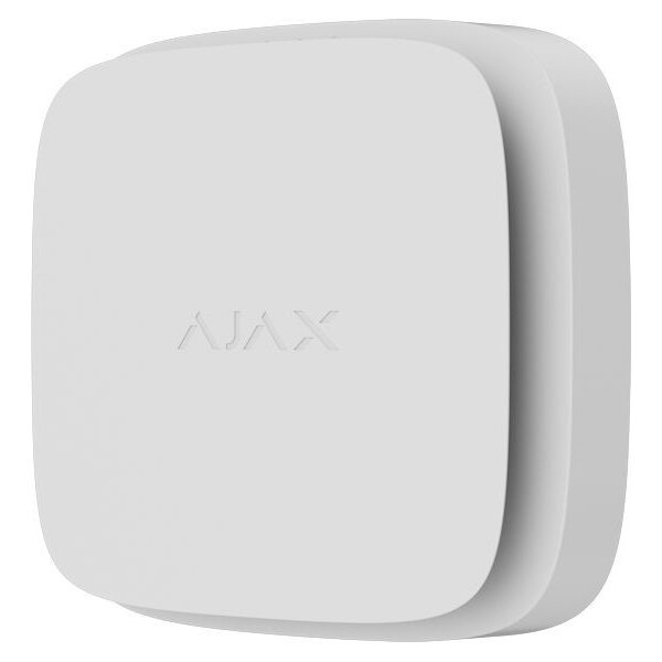 კვამლის, ტემპერატურის და CO=ს აღმომჩენი კომბინირებლი დეტექტორი, ვლადი ელემენტით Ajax FireProtect 2 RB (Heat/Smoke/CO) (8EU) White